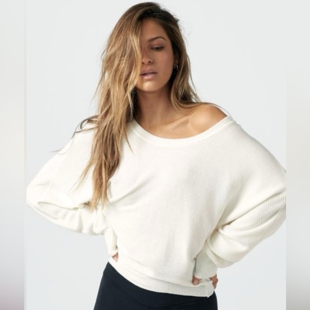 Joah Brown Slouchy Dolman Long Sleeve One Size